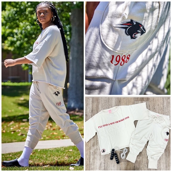 Free People Pants - NWOT! Free People 2pc Set On Chill Tee & Scrunched Joggers